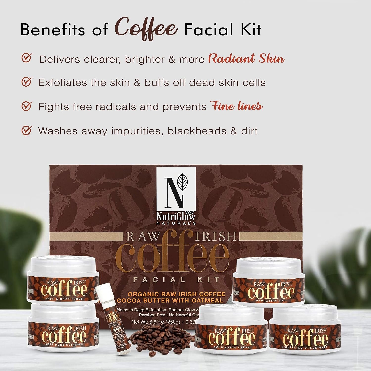 NutriGlow Natural’s Raw Irish Coffee Facial Kit thumbnail