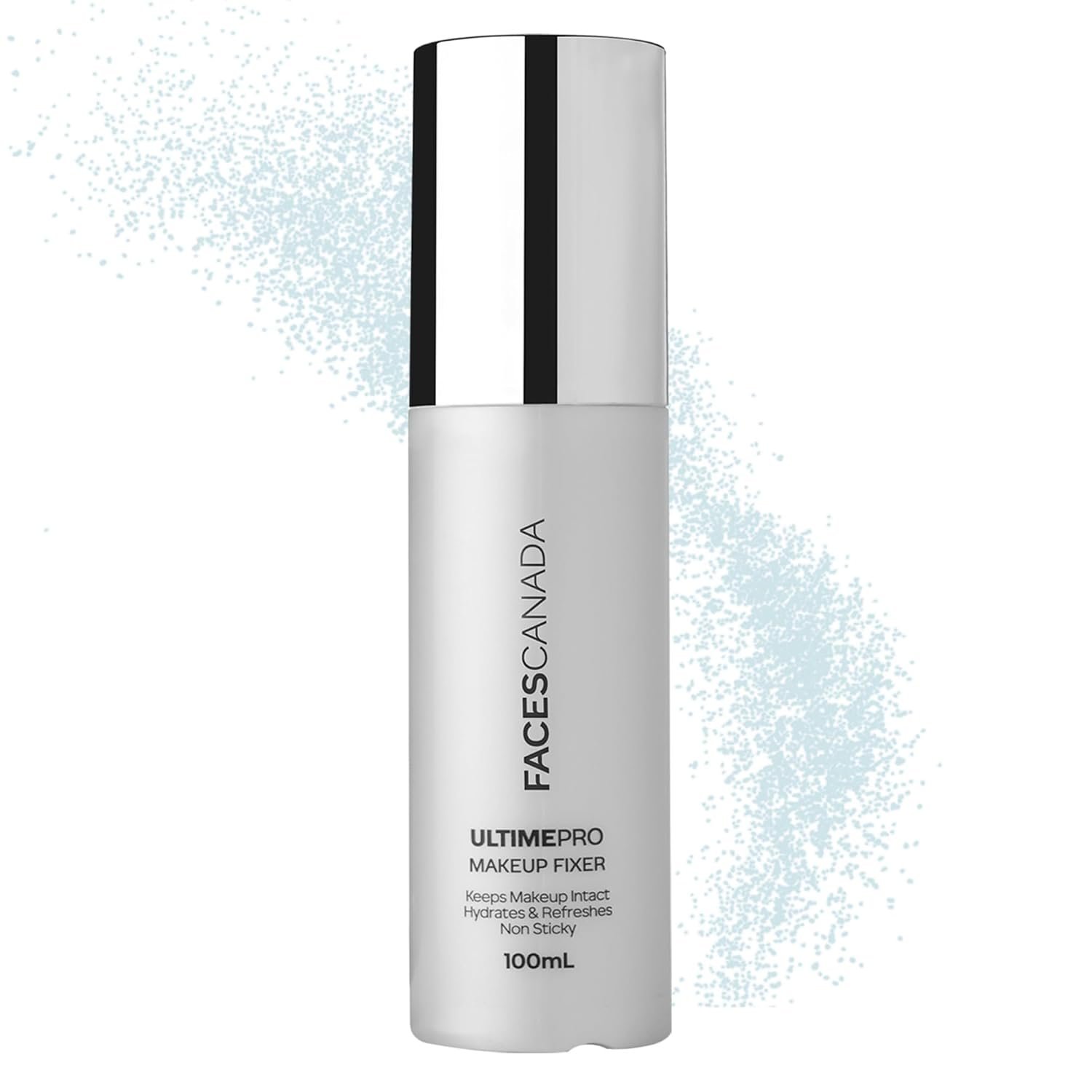 FACES CANADA Ultime Pro Makeup Fixer, 100 ml | Long Lasting Makeup Setting Spray | Hyaluronic Acid & Vitamin E Enriched | No Alcohol