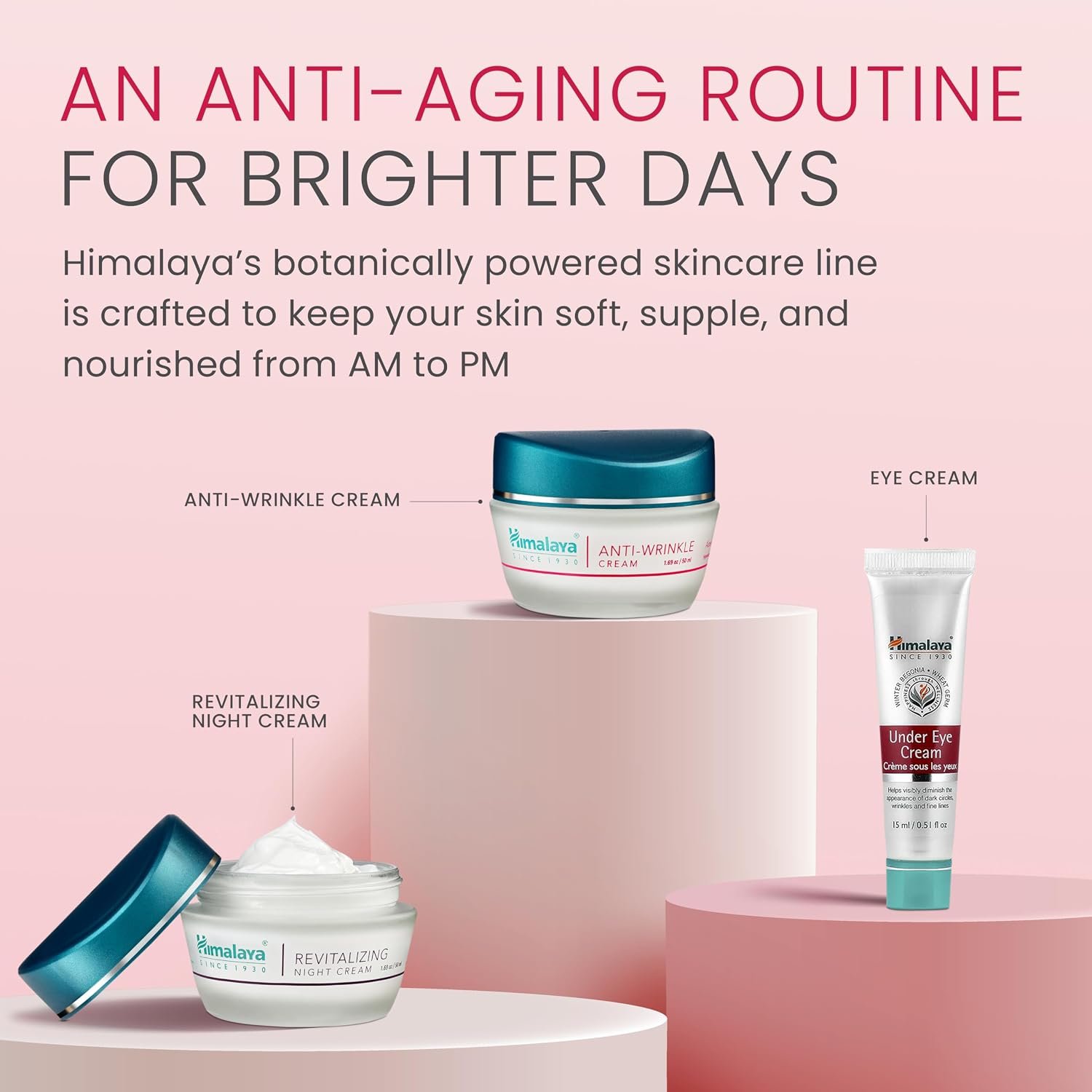 Himalaya Anti-Wrinkle Cream – Nourishing Anti-Ageing Moisturizer for Firm, Smooth & Youthful-Looking Skin, 50g thumbnail