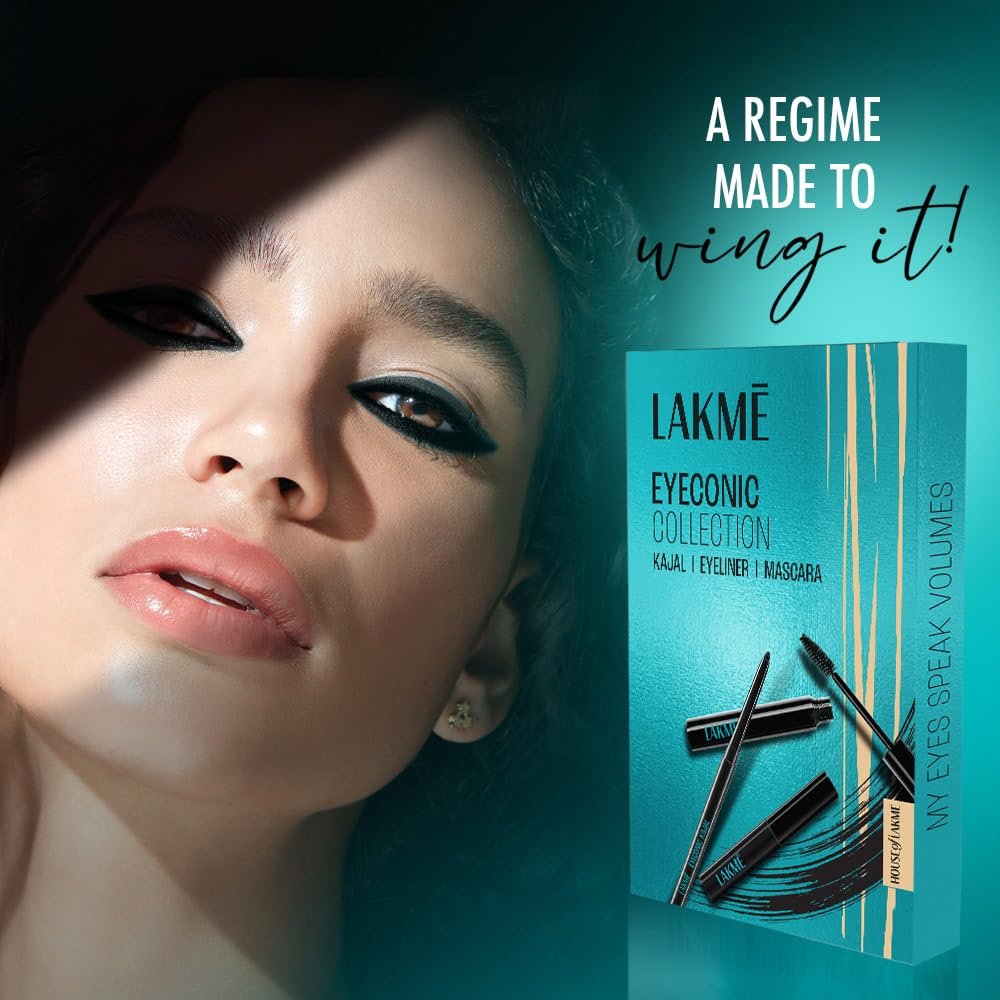 Lakme Eyeconic Regime Kit- Kajal | Mascara| Eyeliner 13.35 ml thumbnail