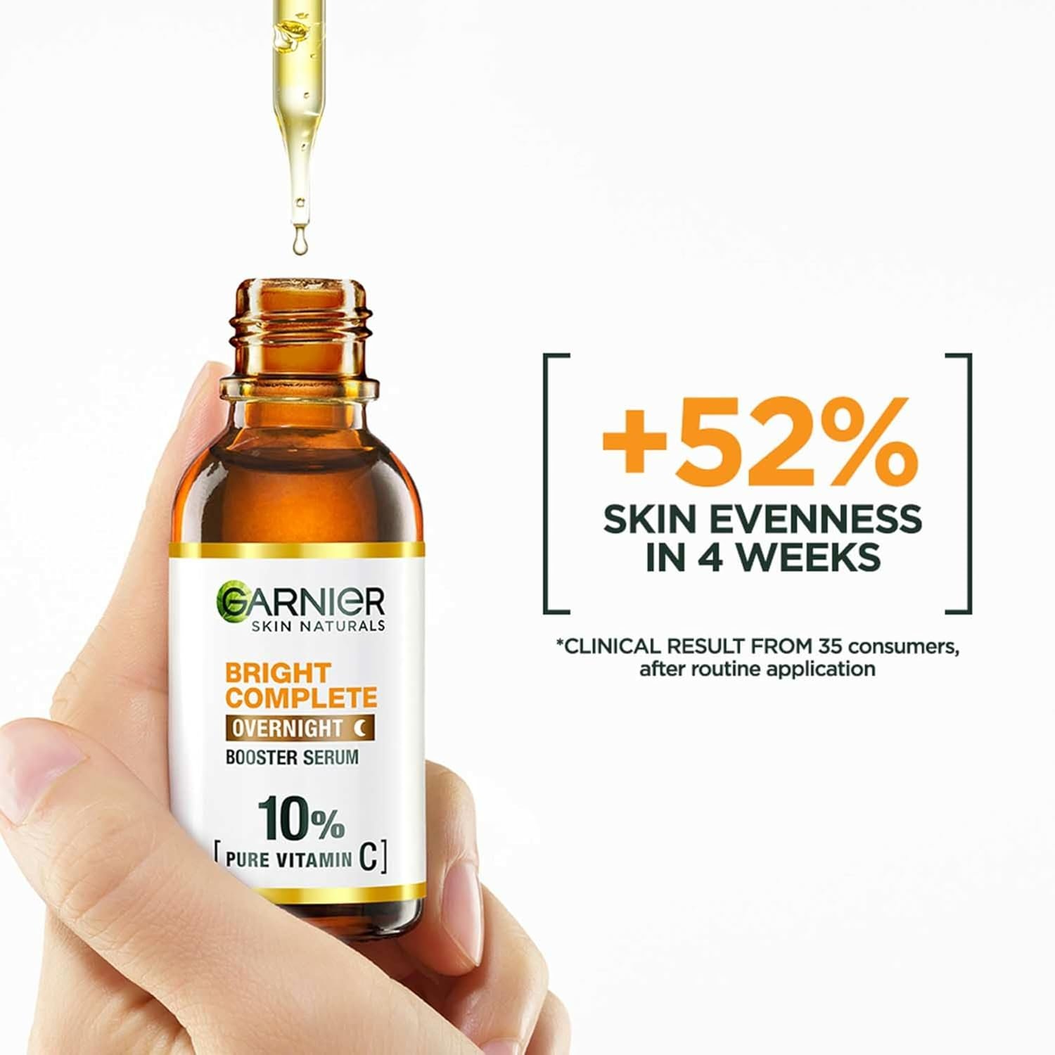 Garnier Bright Complete Vitamin C Night Serum With 10% Pure Vitamin C, 15ml. Suitable for All Skin Types thumbnail