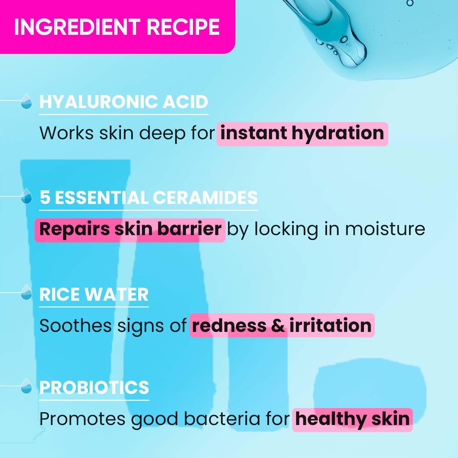 Dot & Key Hydrating Hyaluronic Acid Serum With Vitamin C + E | For Plump, Glowing Skin | Face Serum for Dry Skin, Oily & Normal Skin | With Ceramide & Rice Water | 30ml thumbnail