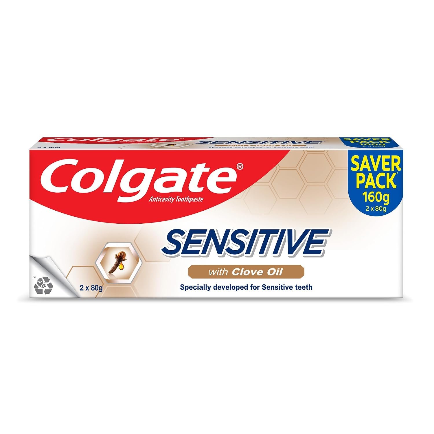 Colgate Sensitive Toothpaste with Clove Oil, for Sensitivity Relief, 160g, thumbnail