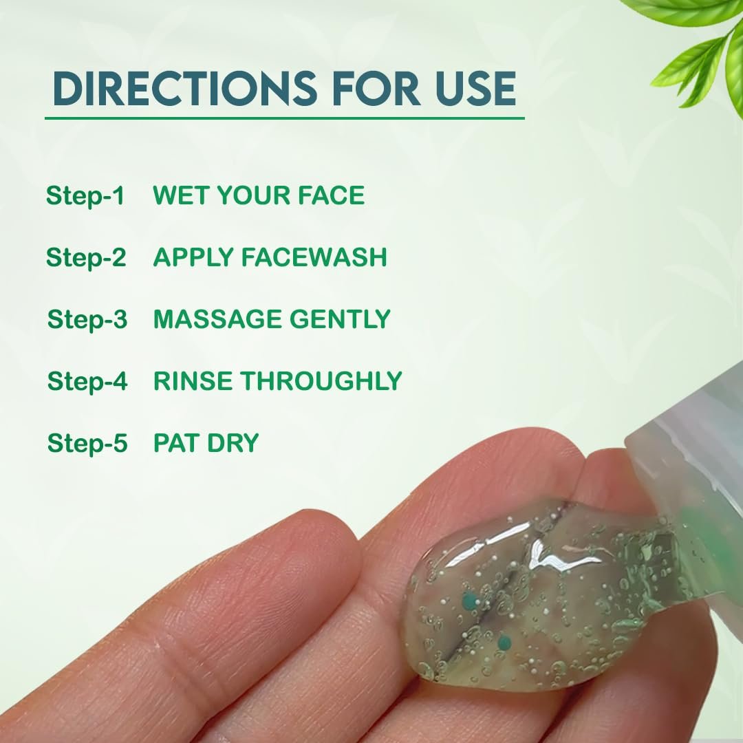 Jovees Herbal Tea Tree Oil Control Face Wash for Oily & Sensitive Skin | Paraben & Alcohol-Free, Controls Oil, Prevents Breakouts, Remove Dead Skin | Gentle Cleanser For All Skin Types180ml thumbnail