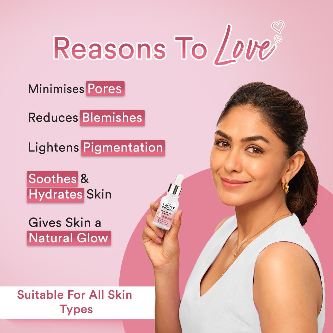 Lacto Calamine 10% Niacinamide Face Serum | 30ml | Pore Minimizing, Acne Marks, Blemishes & Oil Balancing | Face Serum for Women & Men | thumbnail