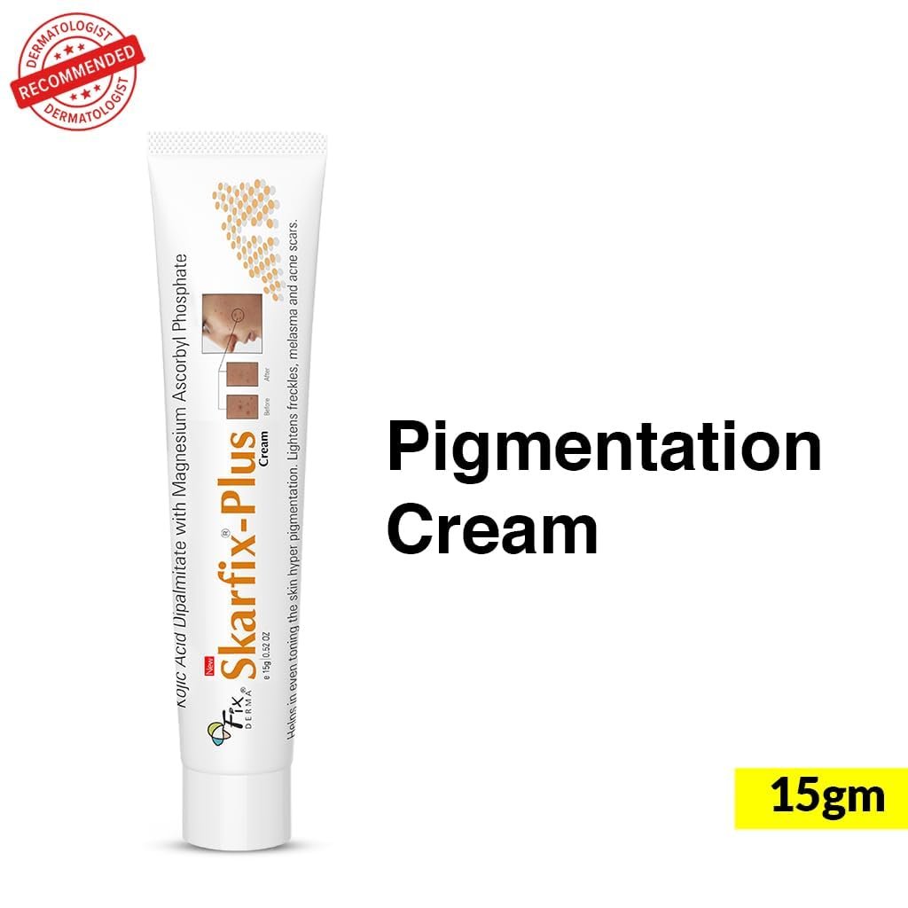 Fixderma 2% Kojic Acid + 1% Arbutin Skarfix-Plus Scar Removal Cream | Hyperpigmentation Removal Cream and Acne Scars Removal Cream | Helps to Reduce Melasma- 15 g thumbnail