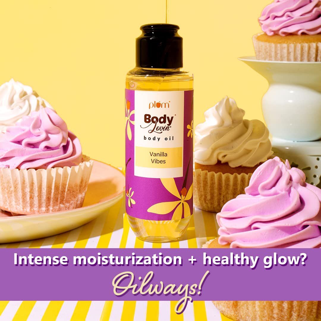 Plum BodyLovin' Vanilla Vibes Body Oil | Intense Moisture & Instant Glow | For Dry To Very Dry Skin - 100ml thumbnail