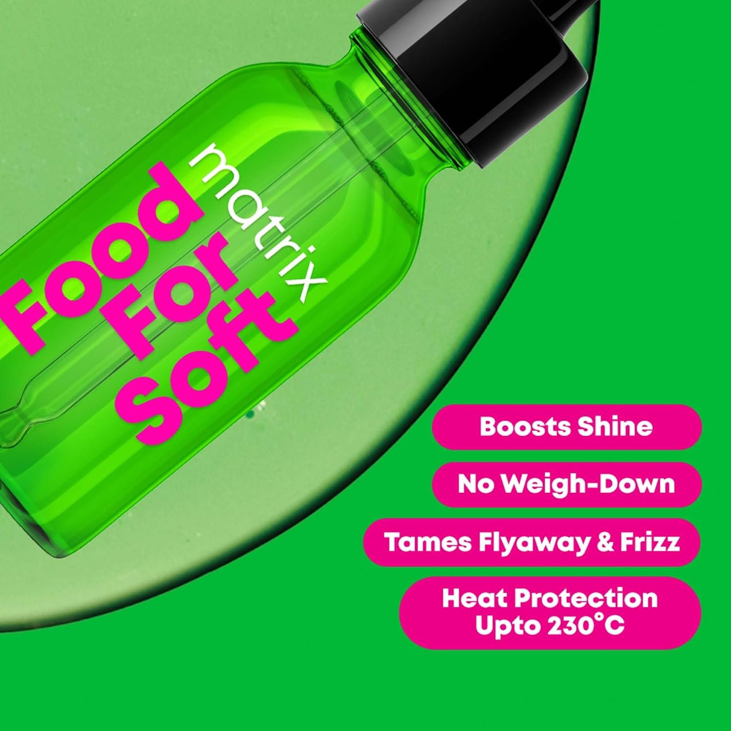Matrix Professional Food For Soft Hair Oil Serum for Dry, Frizzy Hair | 5x More Hydration | 3 days of Softness| With Hyaluronic Acid & Avocado Oil 30ml thumbnail