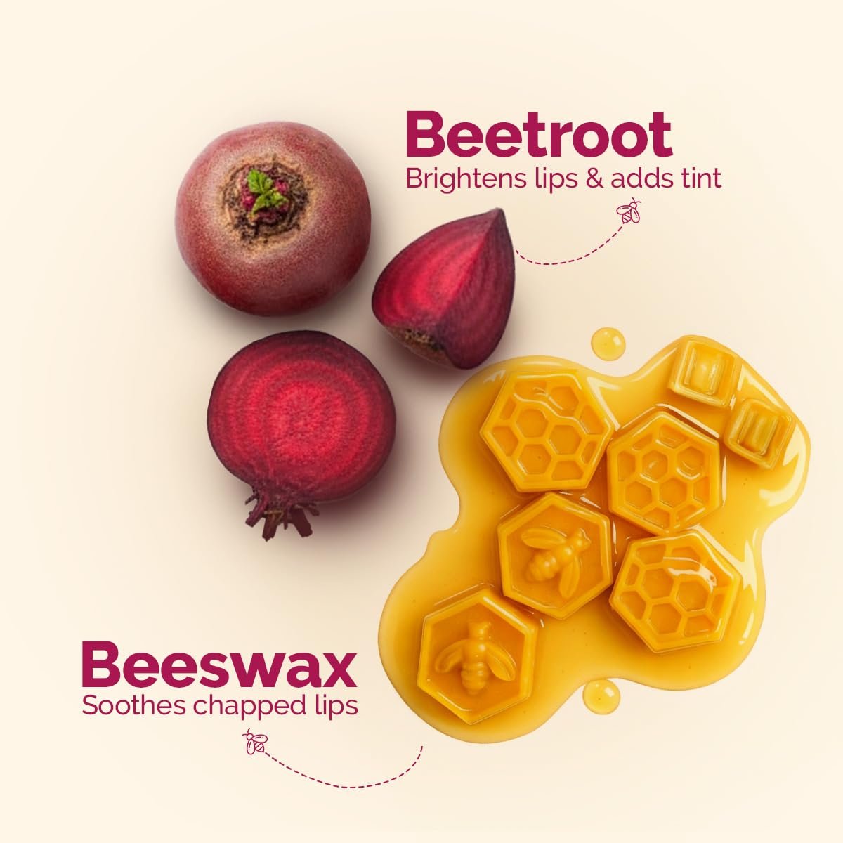 Mamaearth Beetroot Tinted 100% Natural Lip Balm 2g thumbnail