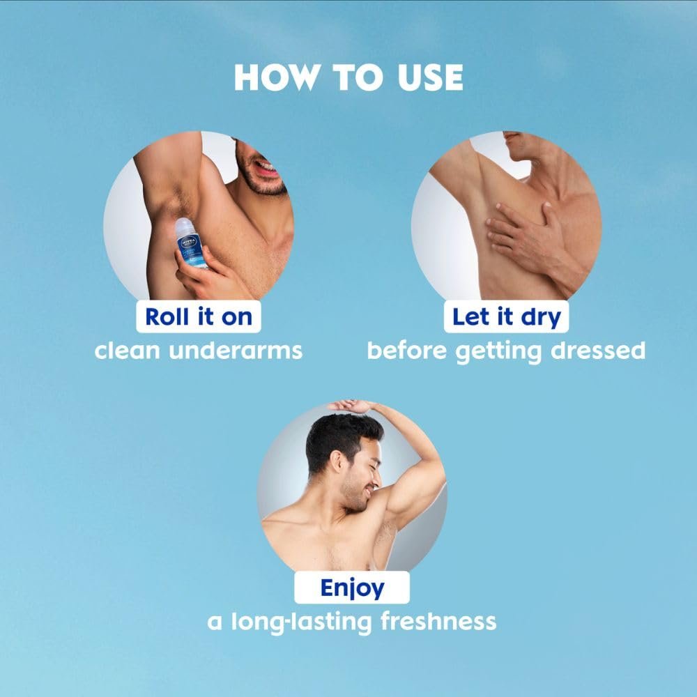 NIVEA MEN Fresh Active Deo Underarm Roll On 50ml thumbnail