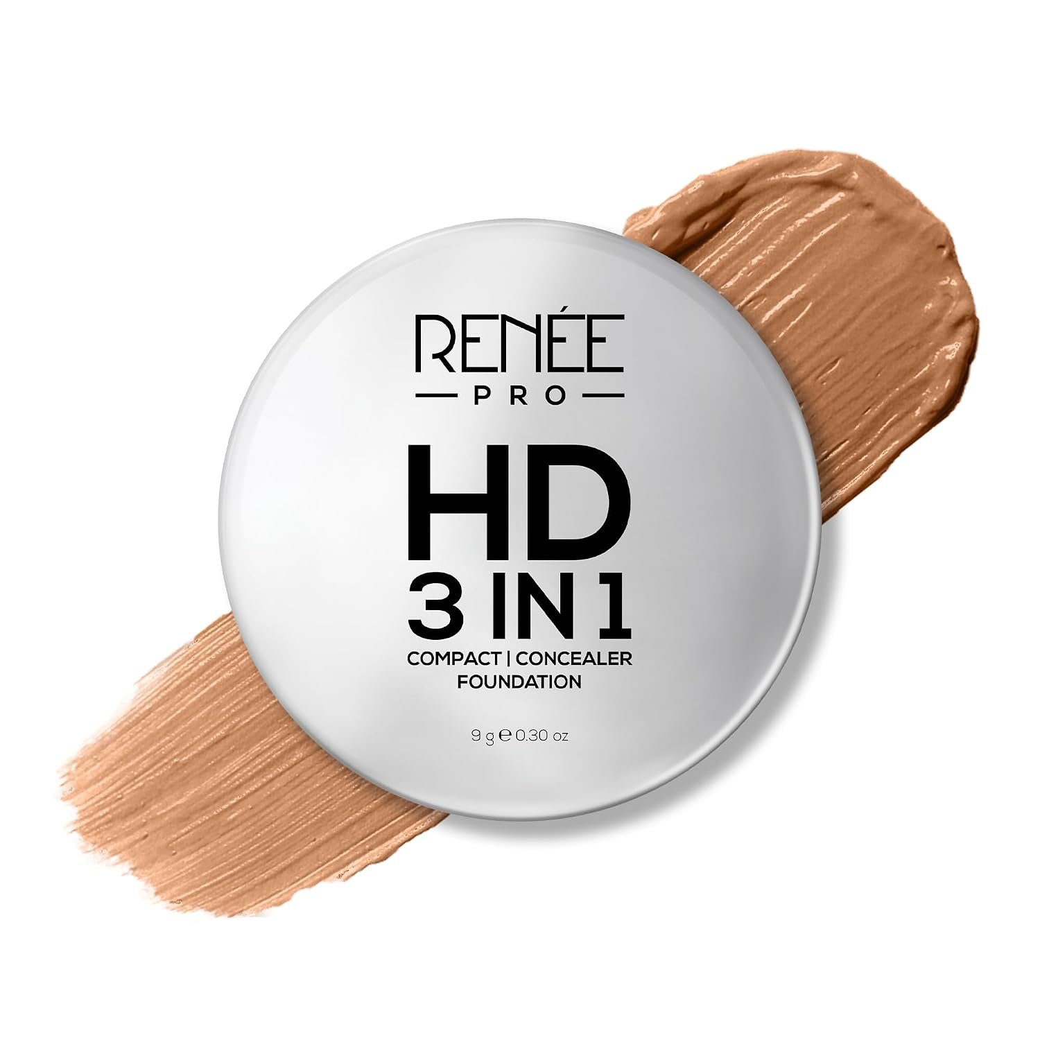 RENEE PRO HD 3 In 1 Compact - Sable 9 Gm, Works As Concealer, Foundation & Powder, SPF 20, Matte Finish, High Coverage, Ultralight & Silky Smooth Finish, Enriched With Vitamin E, C, Aloevera thumbnail