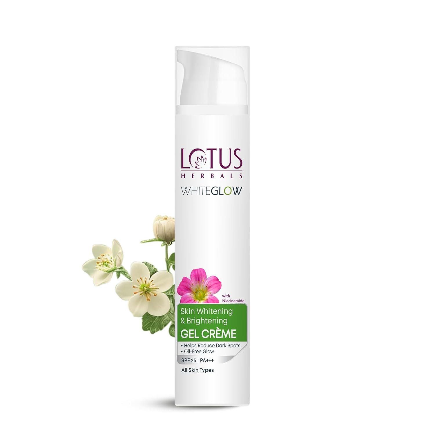 Lotus Herbals WhiteGlow Skin Whitening And Brightening Gel Cream 75g