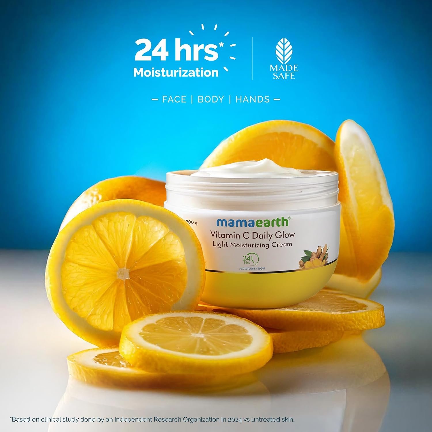 Mamaearth Vitamin C Daily Glow Light Moisturizing Cream 200g thumbnail