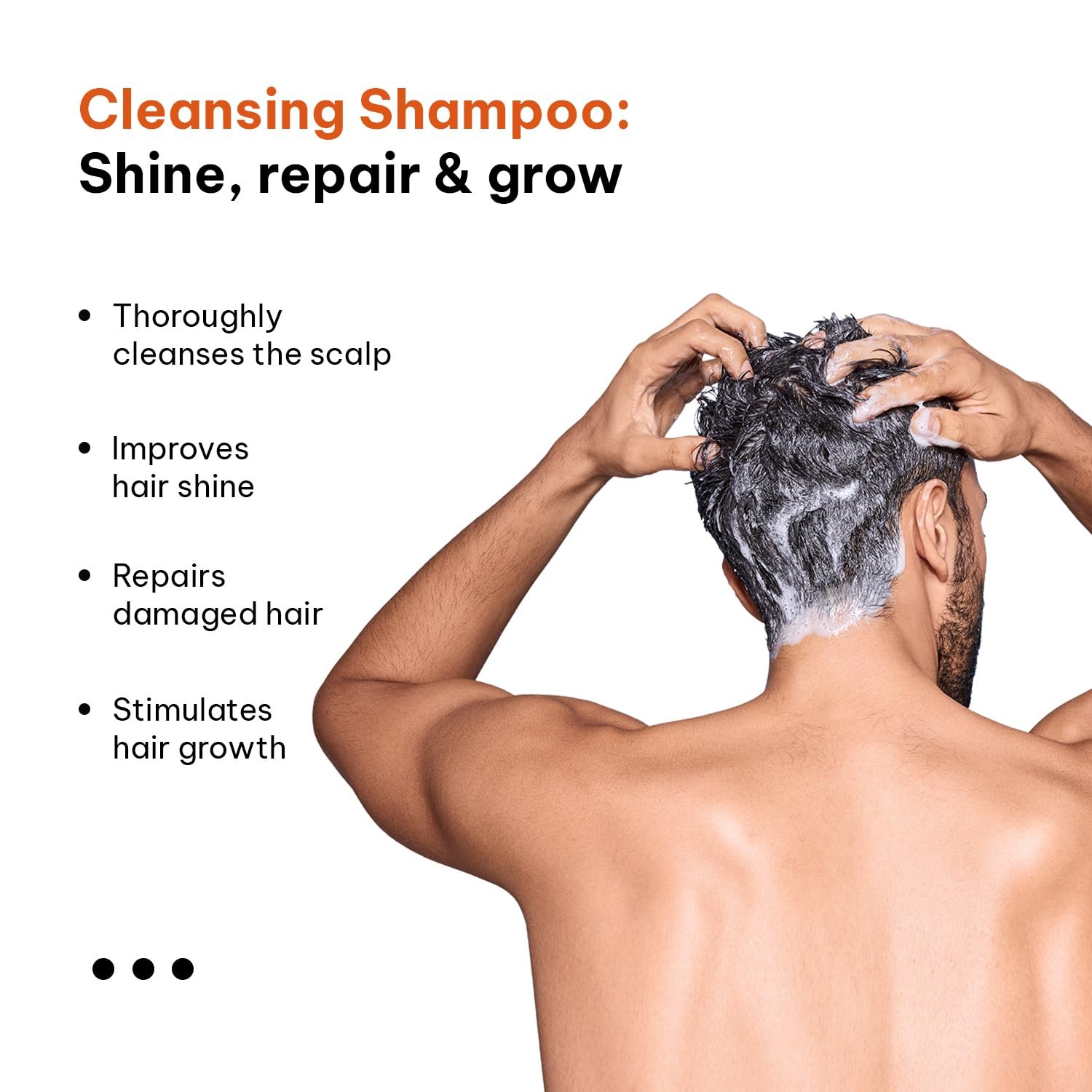 hk vitals Hair Cleansing Shampoo for Women & Men (175ml) | Supports Hair Strength & Restore Shine with Red Onion Extract | Biotin | Xylishine thumbnail