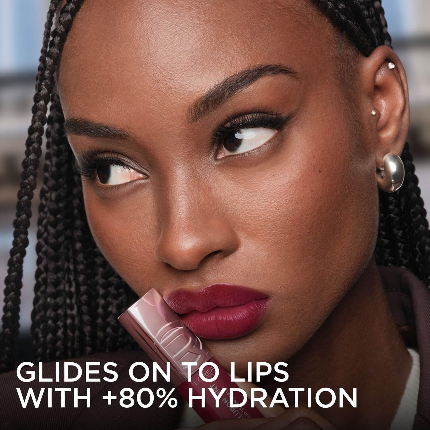 L'Oreal Paris Hyaluron Tint Lip Stain Serum, 420 Le Rouge Paris +80% Hydration, Infused with Hyaluronic Acid, High-Shine Tint, Plumper & Fuller Lips, Non-Sticky thumbnail