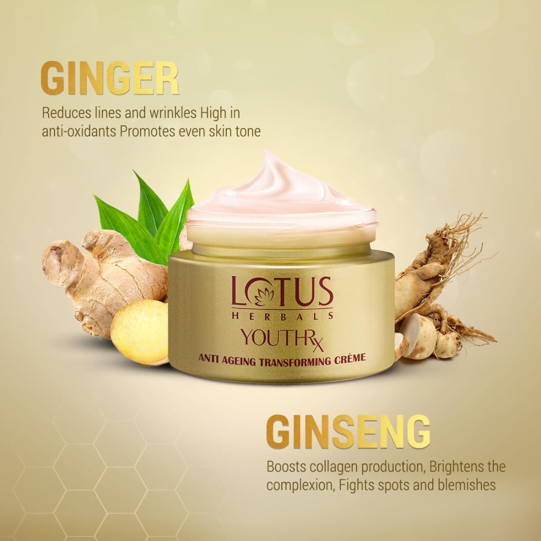 Lotus Herbals YouthRx Anti Ageing Transforming Face Cream SPF 25 and PA+++ 50g thumbnail