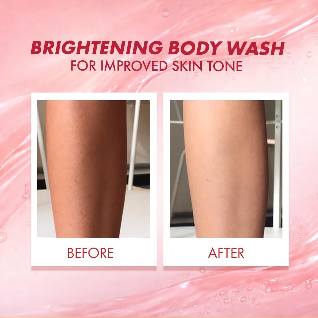 mCaffeine Brightening Body Wash - 5% Niacinamide & Raspberry | Summer Body Wash for Dry Skin | Vitamin C & Glycerin Hydration | Fruity Shower Gel - 300ml thumbnail