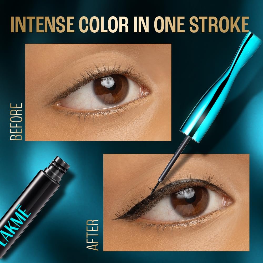 LAKME 9to5 Eyeconic Waterproof Liquid Eyeliner, Intense Black, 4.5 ml thumbnail