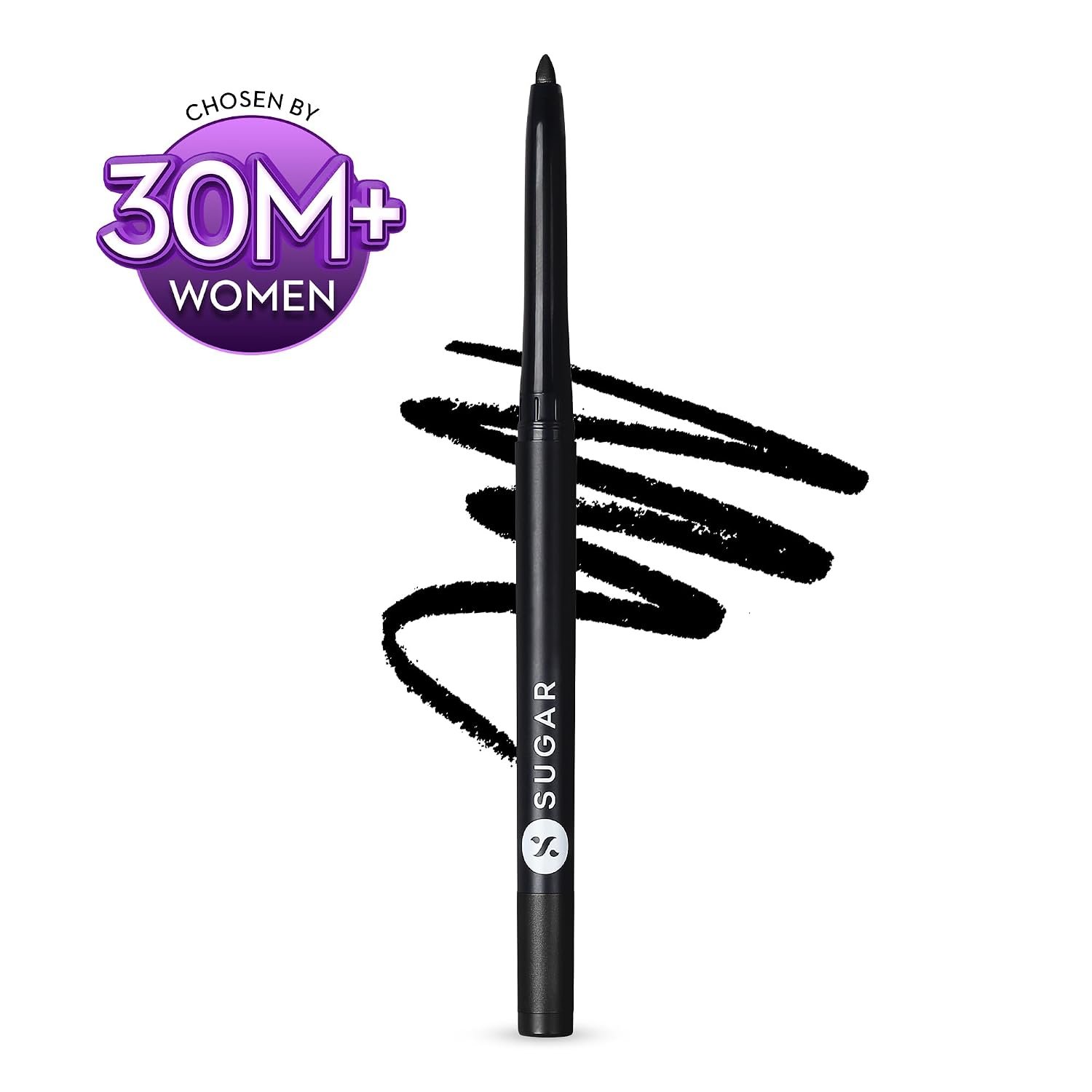 SUGAR Cosmetics Kohl Of Honour Intense Kajal Pencil for Women | Smudge Proof & Waterproof | Ophthalmologist Tested | Deep Pigmented in One Stroke | 12Hr Wear - 01 Black Out thumbnail