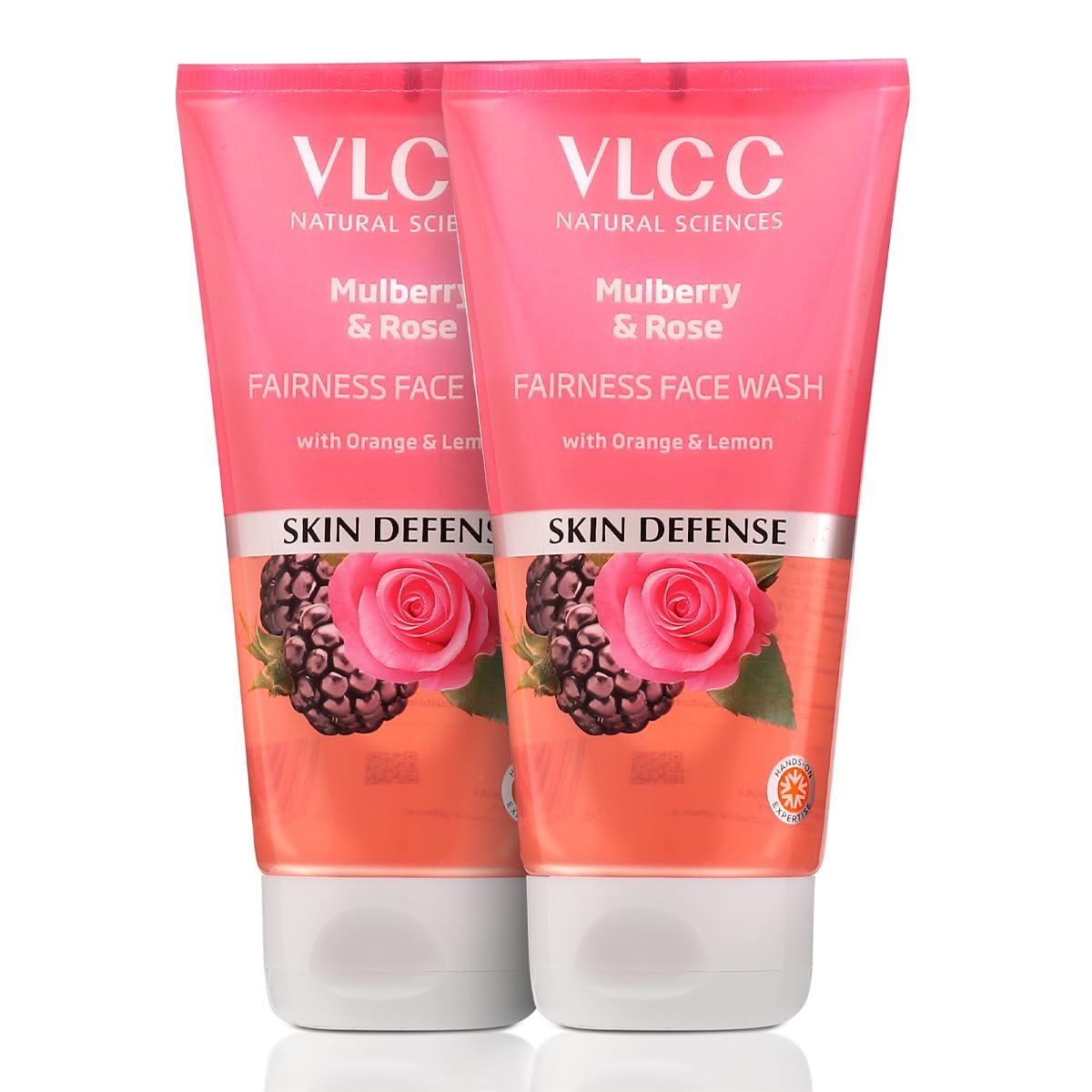 VLCC Mulberry & Rose Face Wash for Radiant Glow, Enriched with Rose, Mulberry, Orange & Lemon Peel Extracts for Fresh & Clear Skin, 150ml Each (Pack of 2) thumbnail