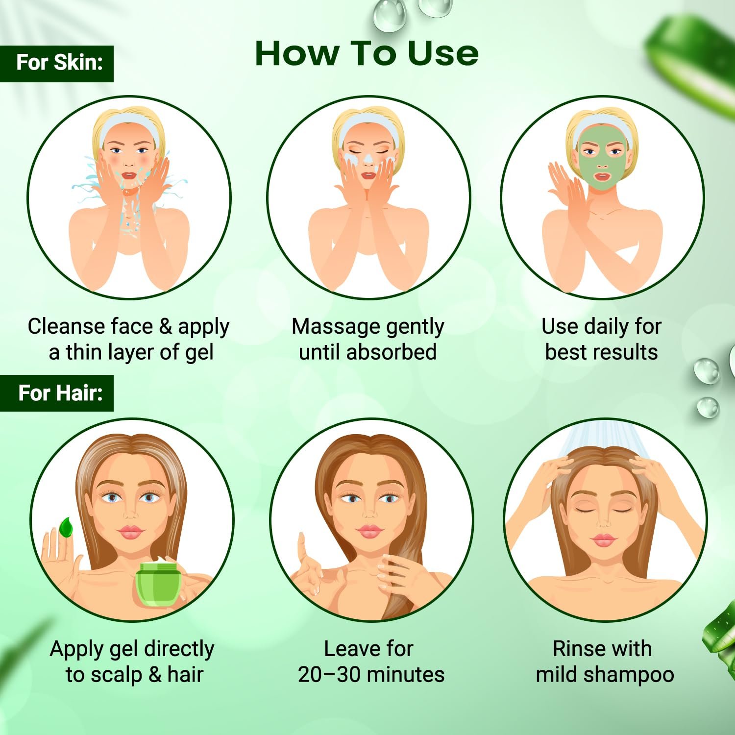NutriGlow Aloe Vera Gel | Face Moisturizer for men and women100 thumbnail
