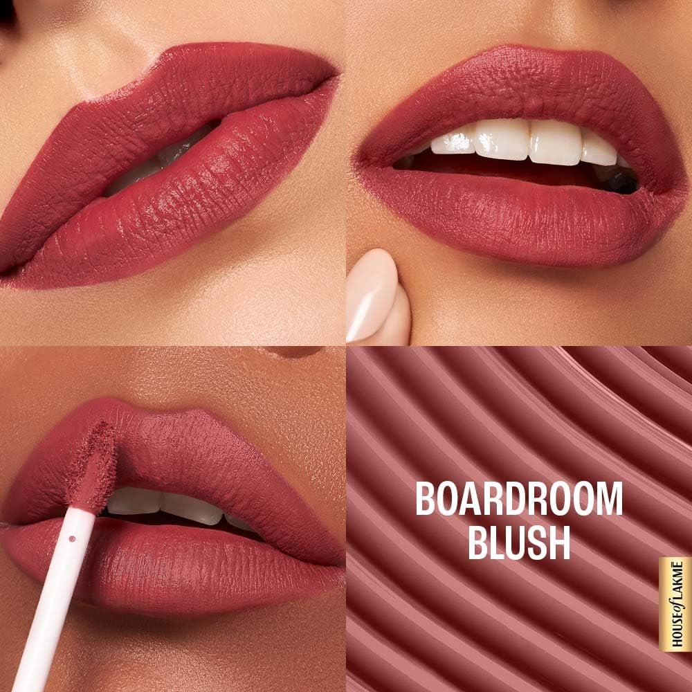 LAKMÉ 9to5 Hya Matte Lip Liquid + Hyaluronic Acid Boardroom Blush 5.3ml thumbnail
