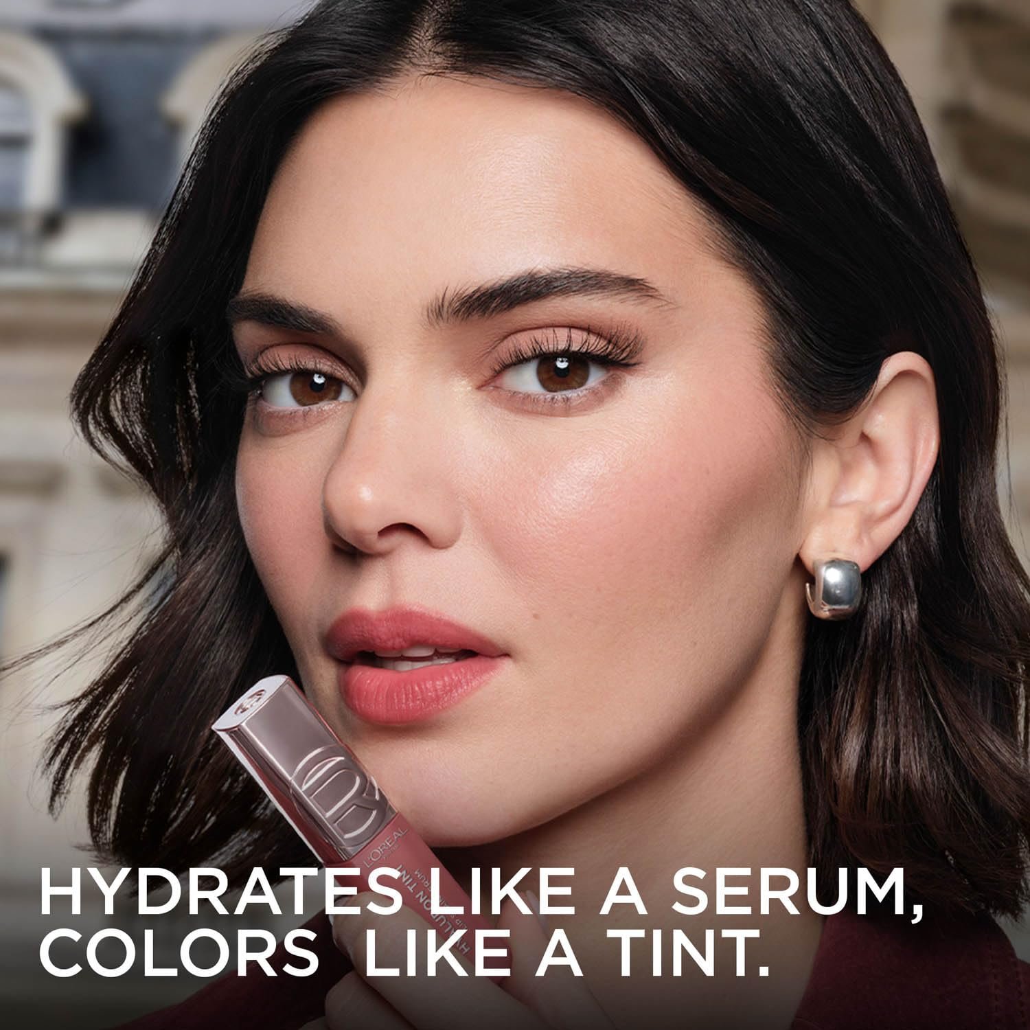 L'Oreal Paris Hyaluron Tint Lip Stain Serum, 635 Le Coral Paris +80% Hydration, Infused with Hyaluronic Acid, High-Shine Tint, Plumper & Fuller Lips, Non-Sticky thumbnail