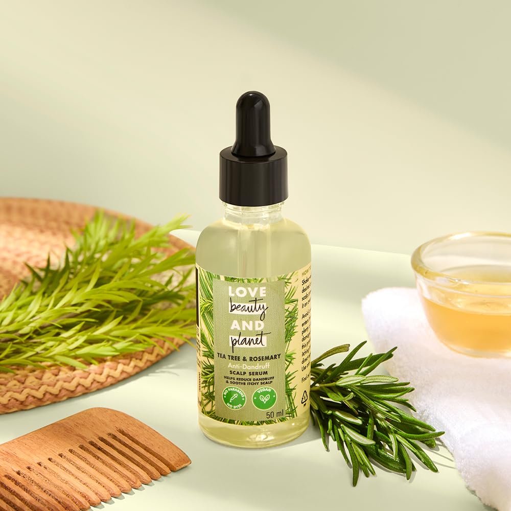Love Beauty & Planet Anti-Dandruff Scalp Serum with Tea Tree & Rosemary Extracts 50ml | No Parabens, No Dyes thumbnail