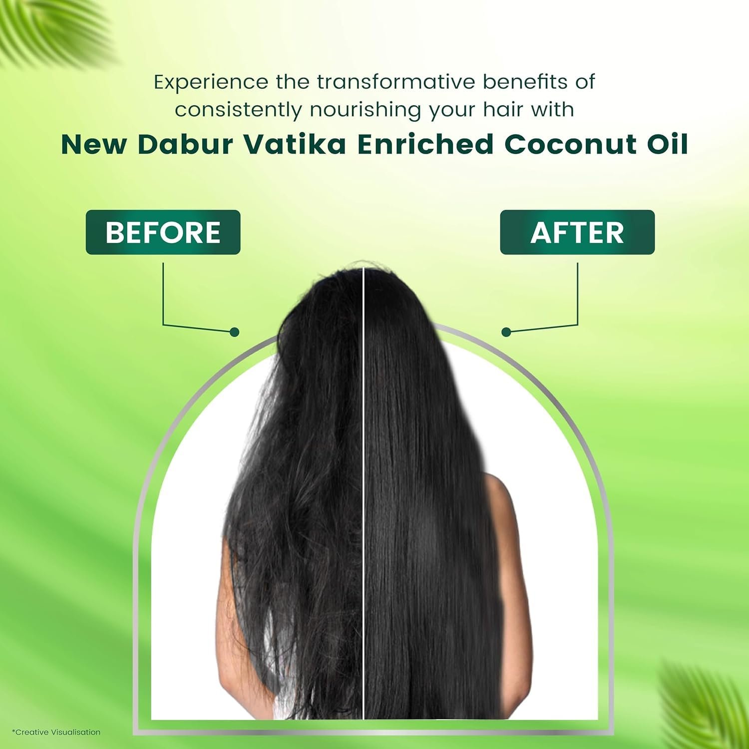 Dabur Vatika Enriched Coconut Hair Oil - 275 ml | For Strong, Thick & Shiny Hair | Controls Dandruff | Prevents Dull & Damage | Good for Scalp Health | Enriched with 10 Herbs thumbnail