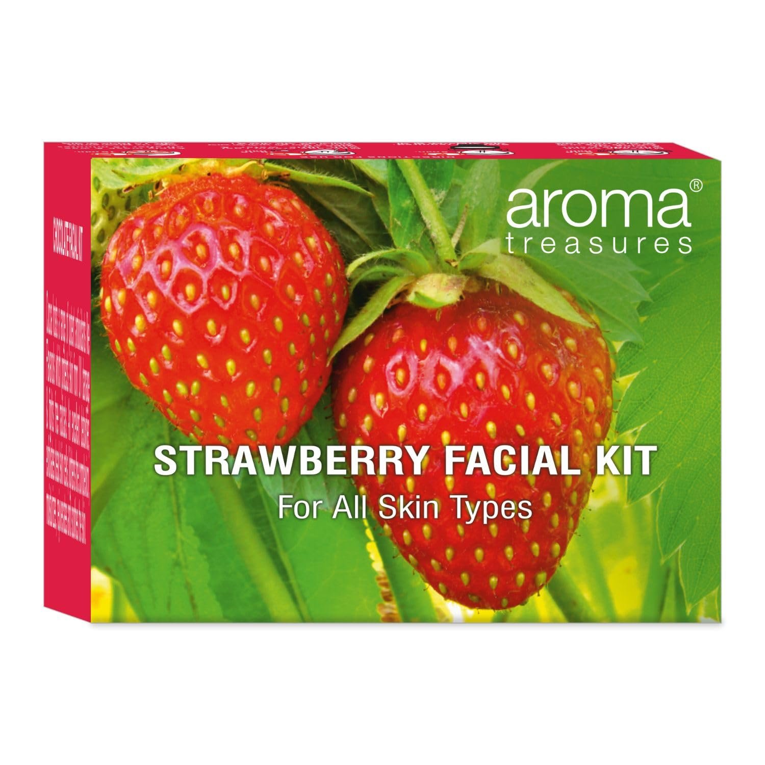 Aroma treasures Strawberry facial kit - for all skin type (One time use)