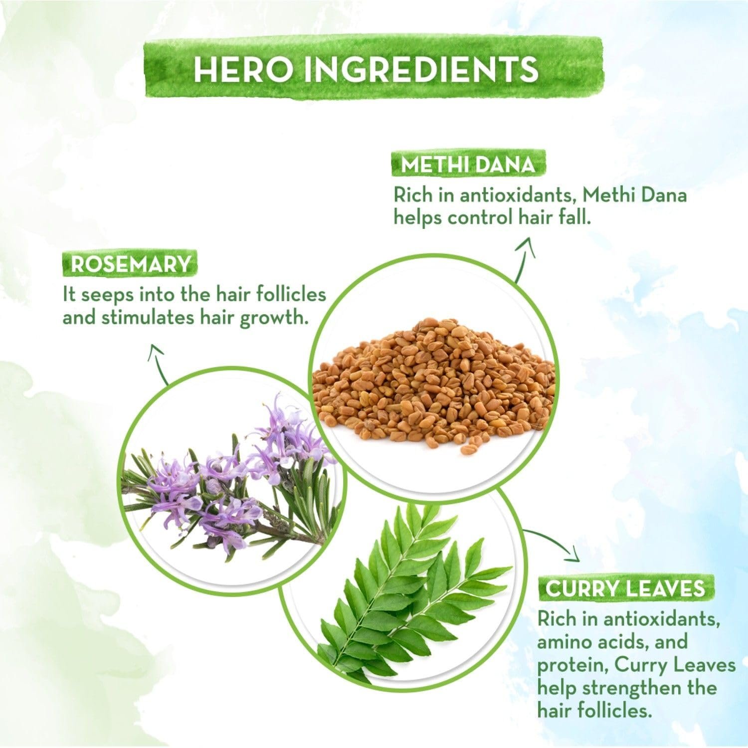 Mamaearth Rosemary & Methi Dana Hair Oil 200ml thumbnail