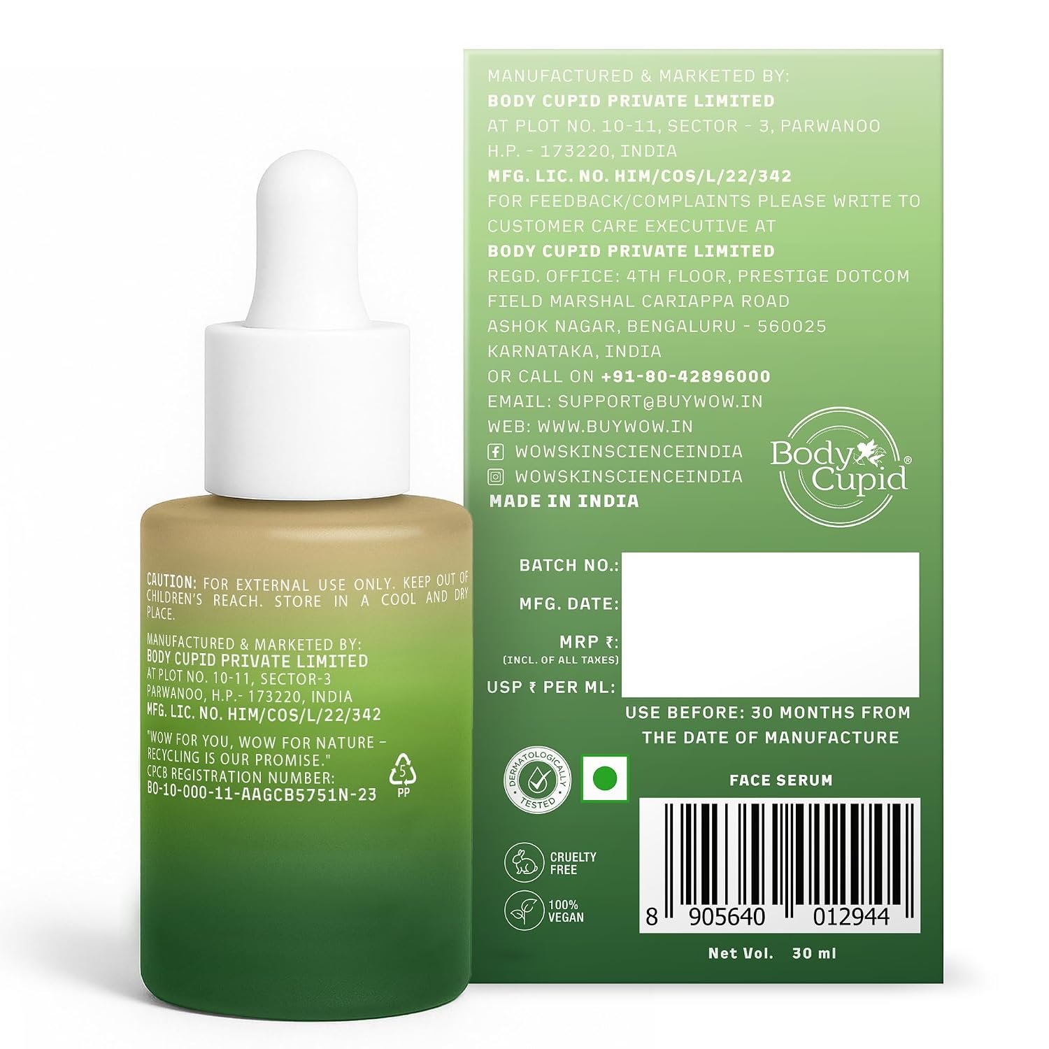WOW Skin Science 2% Salicylic Acid Advanced Face Serum | 2% w/w Salicylic Acid + Niacinamide & Oat Extract | Clears Pores, Reduces Acne & Breakouts | For Oily & Acne‑Prone Skin | 30 ml thumbnail