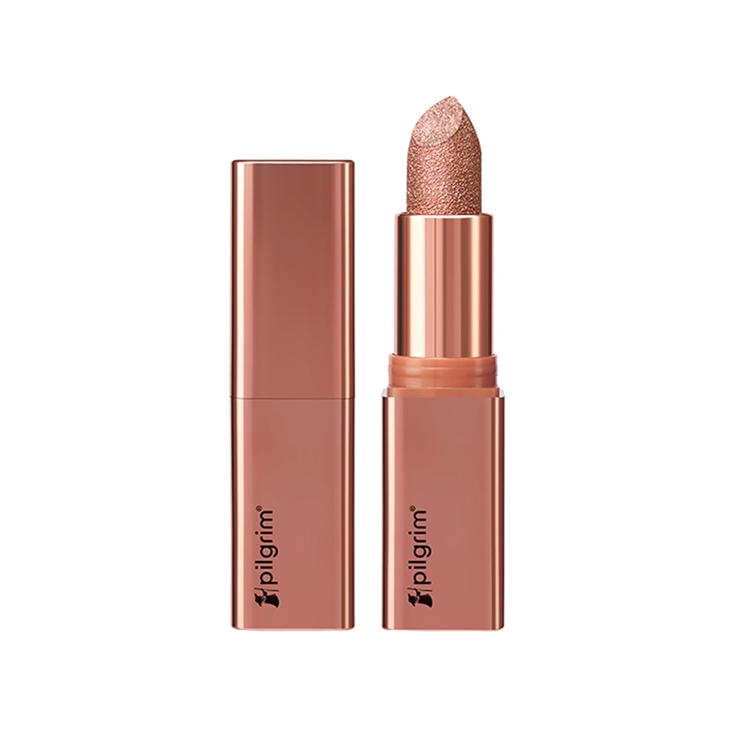 Pilgrim Glitter Lipstick For Women 4.2gm | Dubai Luxe Lifestyle - The Khalifa Shade | Lipstick Infused with Vitamin E & Olive Oil | Glitter Formula With Matte Finish | Non Drying thumbnail
