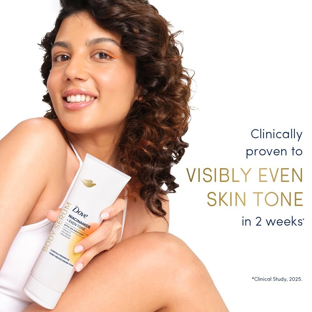 Dove Niacinamide + Even Tone Body Serum | Clinically Proven Body Lotion for Pigmentation and Uneven Skin Tone | 72H Moisture | With Niacinamide & Vitamin C | 240ml thumbnail
