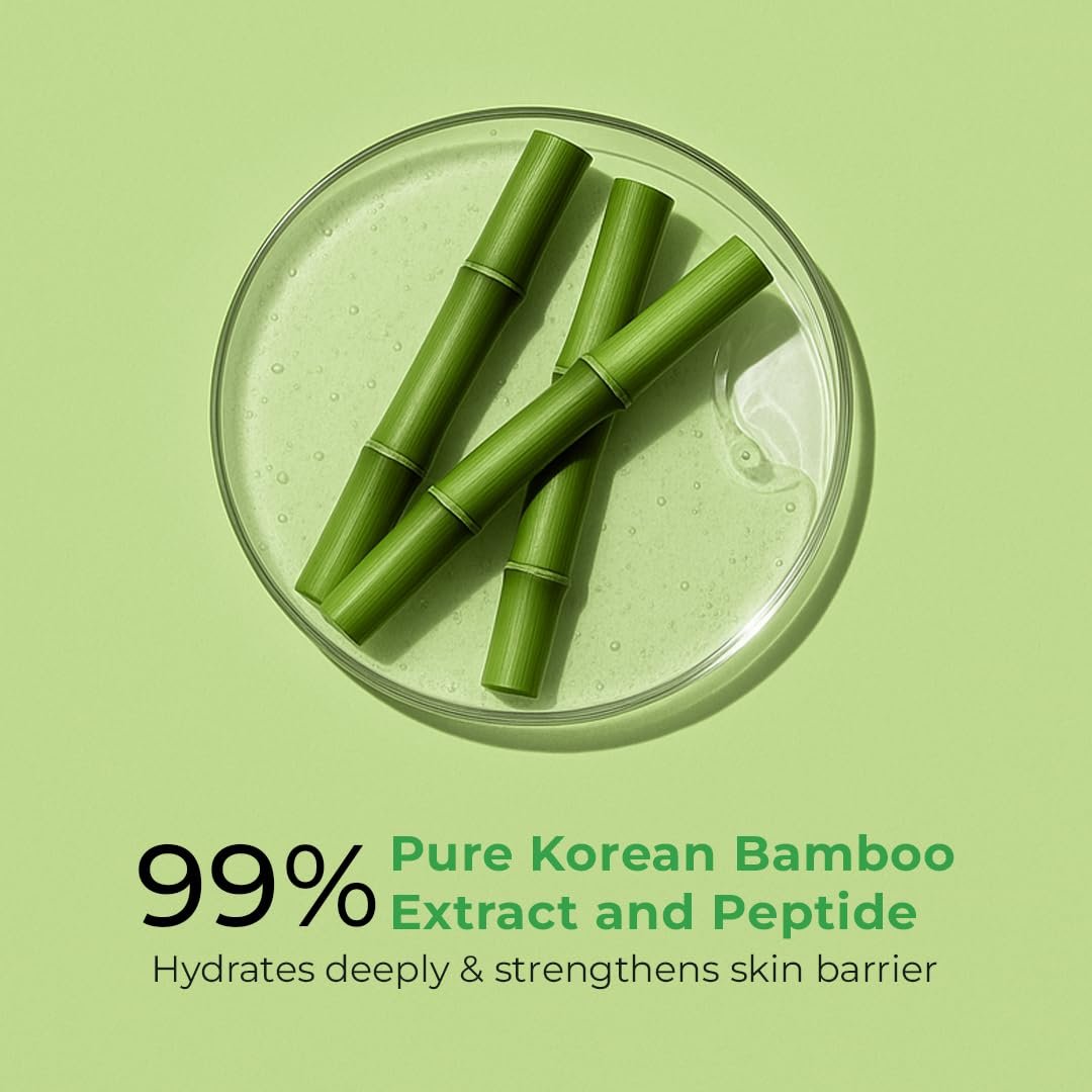 WOW Skin Science Korean Bamboo Gel with Peptide | 99% Pure Bamboo Extract | Lightweight Hydration for Skin & Hair 200ml thumbnail