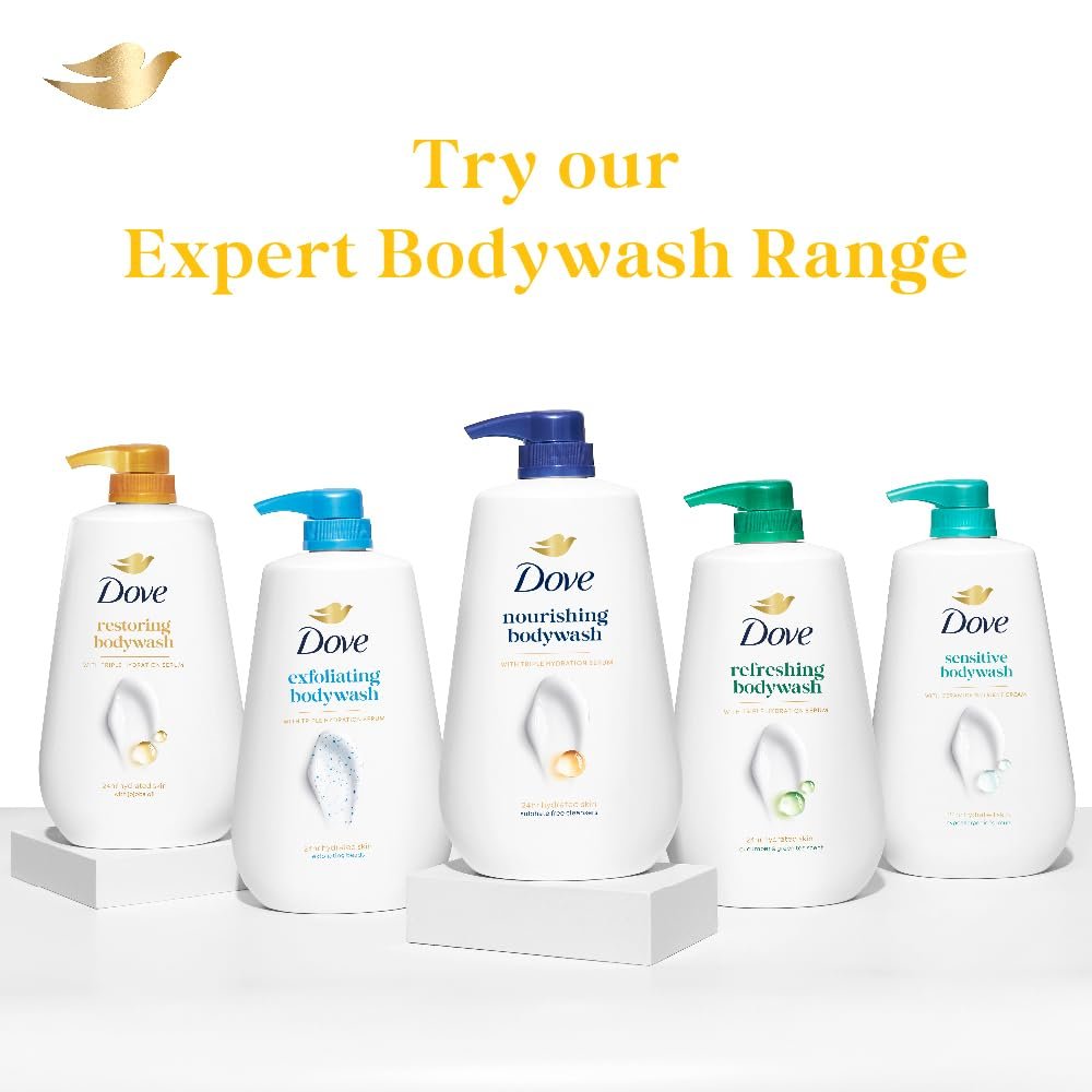 Dove Energising Lemon & Vitamin C Body Wash – 800ml Bottle | Refreshing Cleansing for Soft, Smooth & Revitalized Skin thumbnail