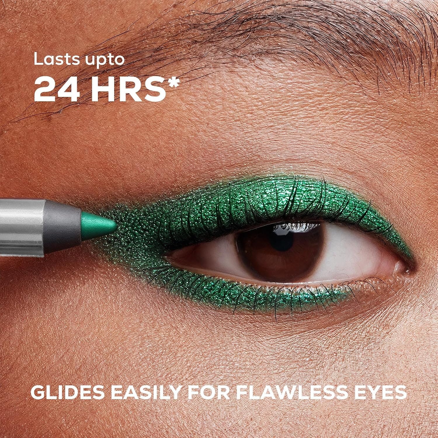 RENEE Midnight Kohl Pencil - Green | Waterproof, Smudge-proof Kajal With Sharpener | Matte Finish, Long-lasting Upto 24 Hours | One-swipe Application With Vitamin E | 1.5 g thumbnail