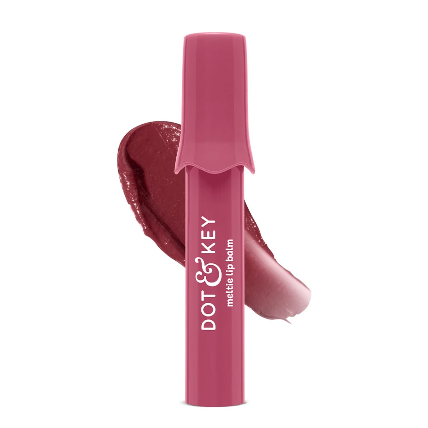 Dot & Key Meltie Lip Balm SPF 50+ In-Vivo Tested With 2% Kojic & Vitamin C | Hydrates Dry, Chapped Lips, Lightens Pigmentation, Brightens Lips Berry Crumble | 4g