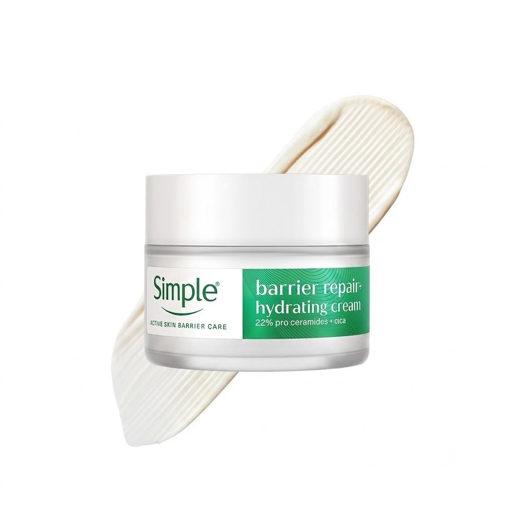 Simple Barrier Repair+, Hydrating Cream, Moisturiser, 40g, for Dry & Sensitive Skin,  Free from Harsh Chemicals, for Women thumbnail