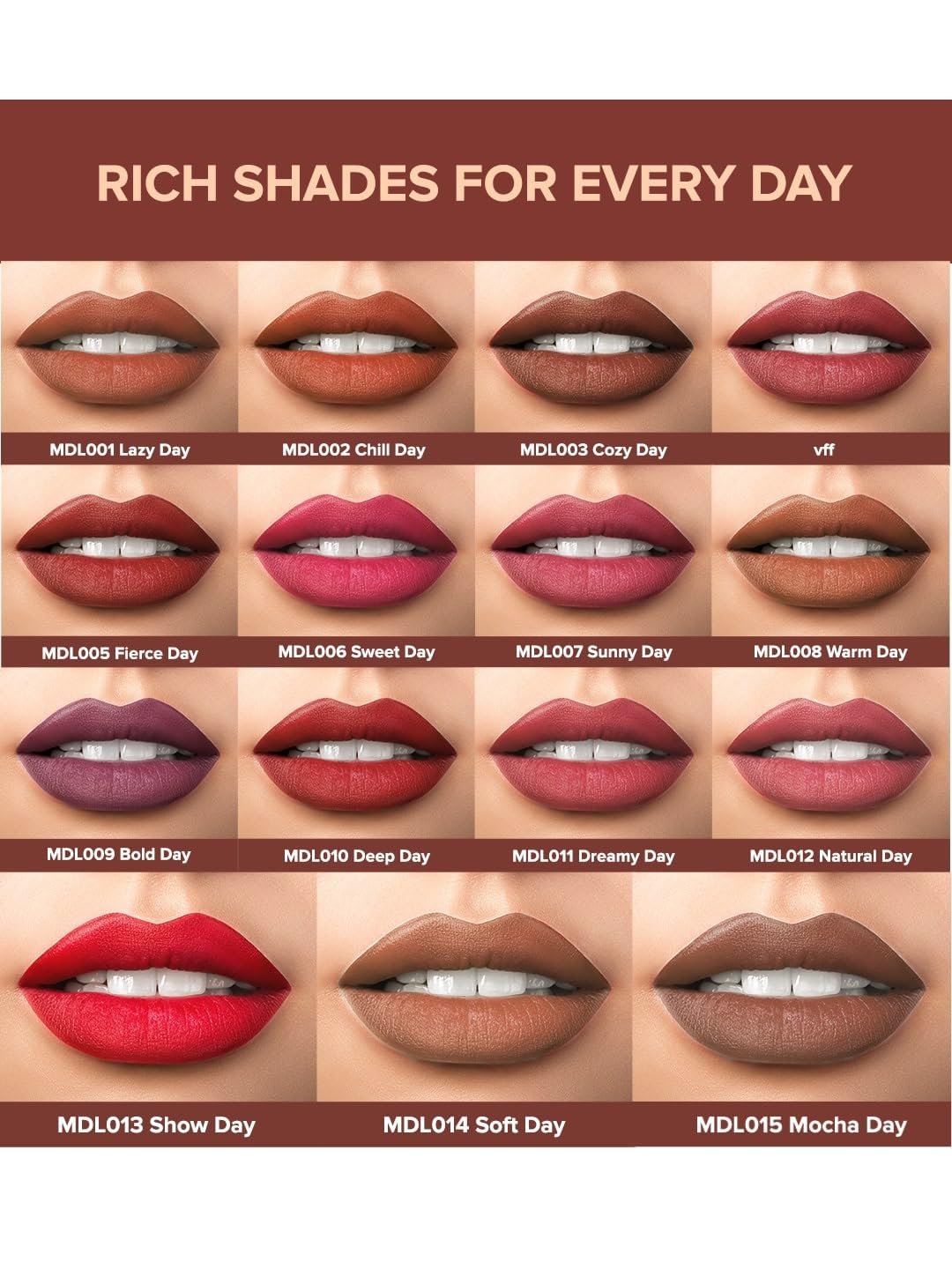 Daily Life Forever52 It's My Day Lipstick | Creamy Matte Lipstick for Bold, Long-Lasting Color | Highly Pigmented, Hydrating & Nourishing Formula (Dreamy Day, 3.5g) thumbnail