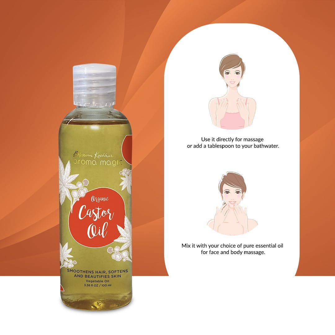 Aroma Magic Organic Castor Oil- 200 ml thumbnail