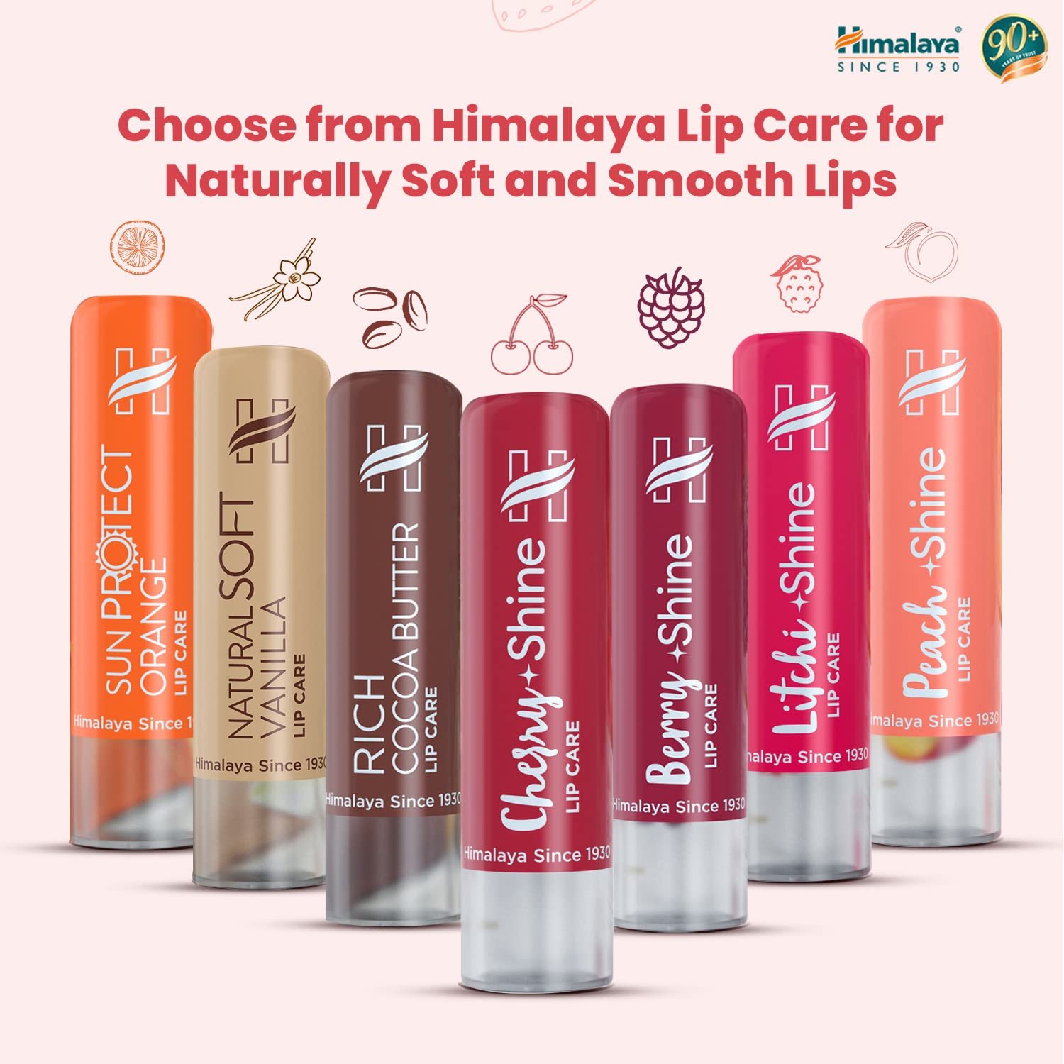 Himalaya Strawberry Shine Lip Balm | 4.5gm| 100% Natural Colour | Naturally Glossy | Soft & Nourished Lips | Natural Vitamin E thumbnail