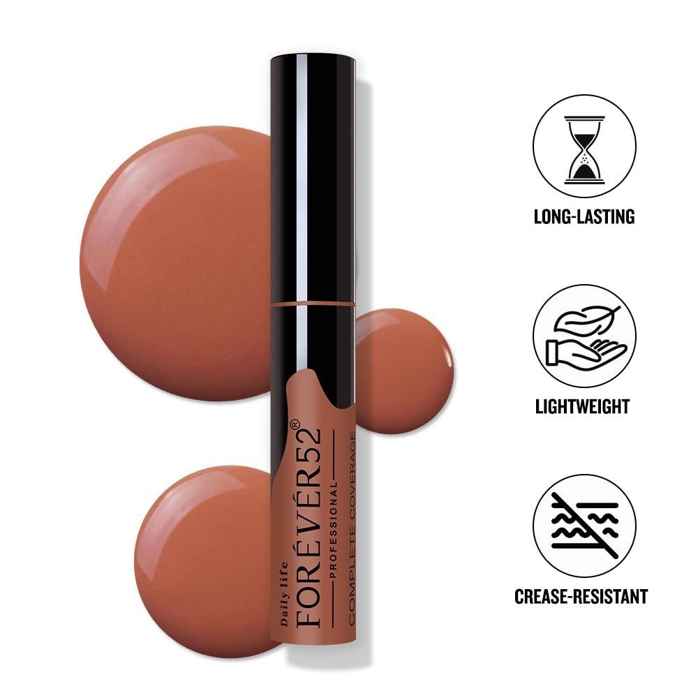 Daily Life Forever52 Complete Coverage Concealer | Easily Blendable, Natural Finish, Crease-Resistant & Buildable Coverage for Face Makeup-Coral,10g thumbnail