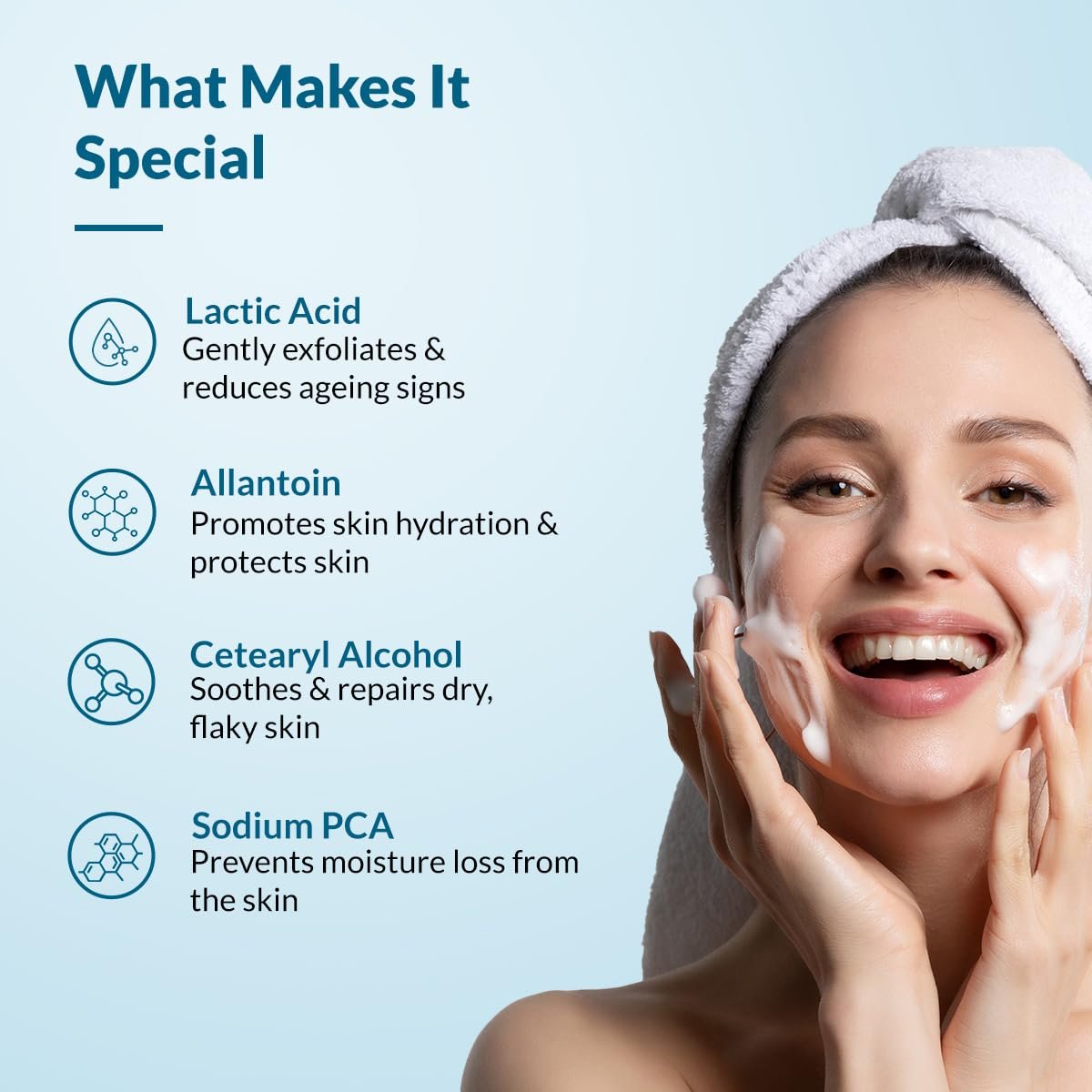 Fixderma Non Drying Cleanser, soap-free & pH Balanced cleanser, Pore-Refining, Dermatologist tested, Face Exfoliator, Non-comedogenic & Non-irritating skin cleanser - 60g thumbnail