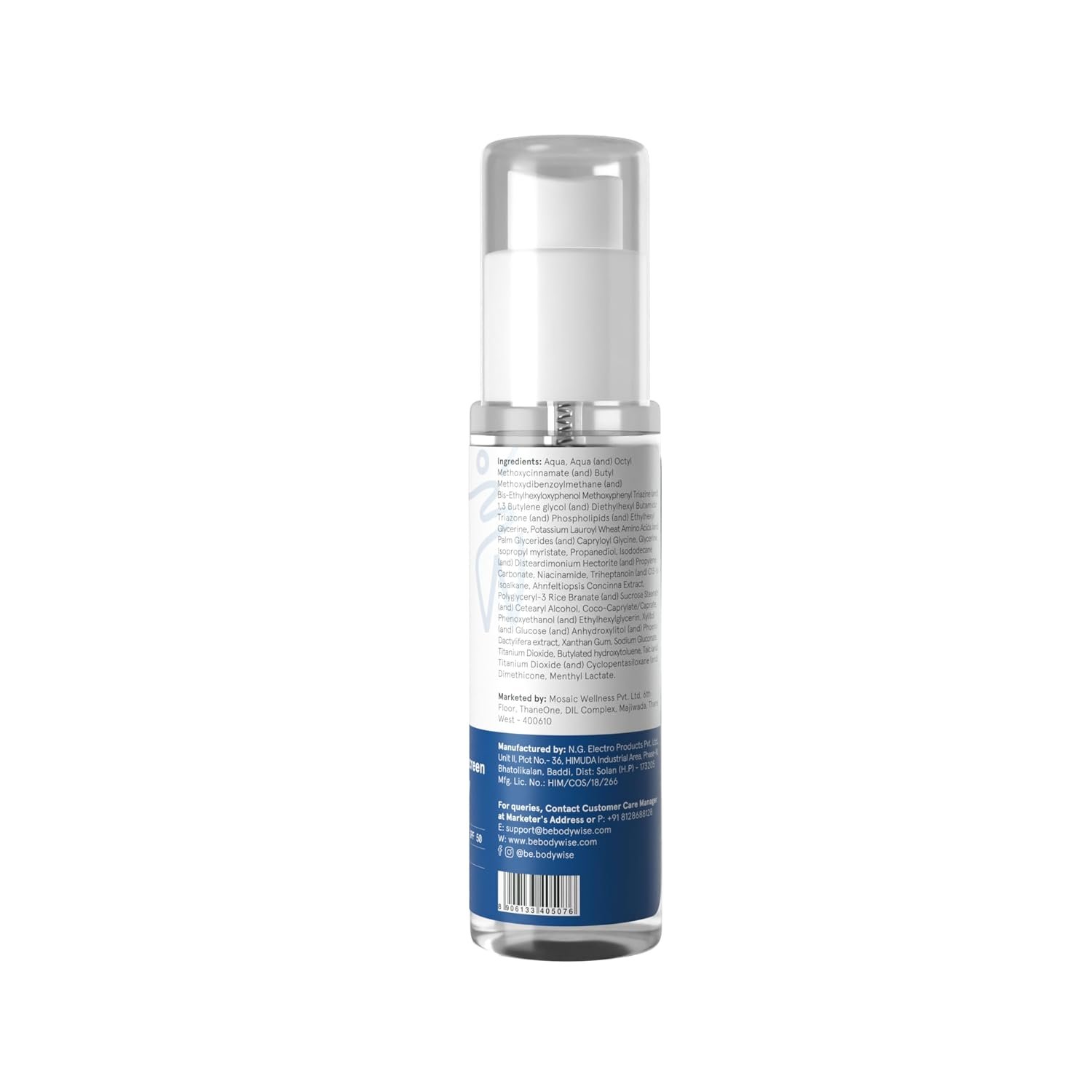 Be Bodywise Sunscreen Spray SPF 50 PA+++ 100ml | With SunCat DE Technology | Protects Skin from UVA/UVB Rays & Slows Down Signs of Aging | 1% Niacinamide, 1% Red Algae & 2.5% Glycerin | thumbnail