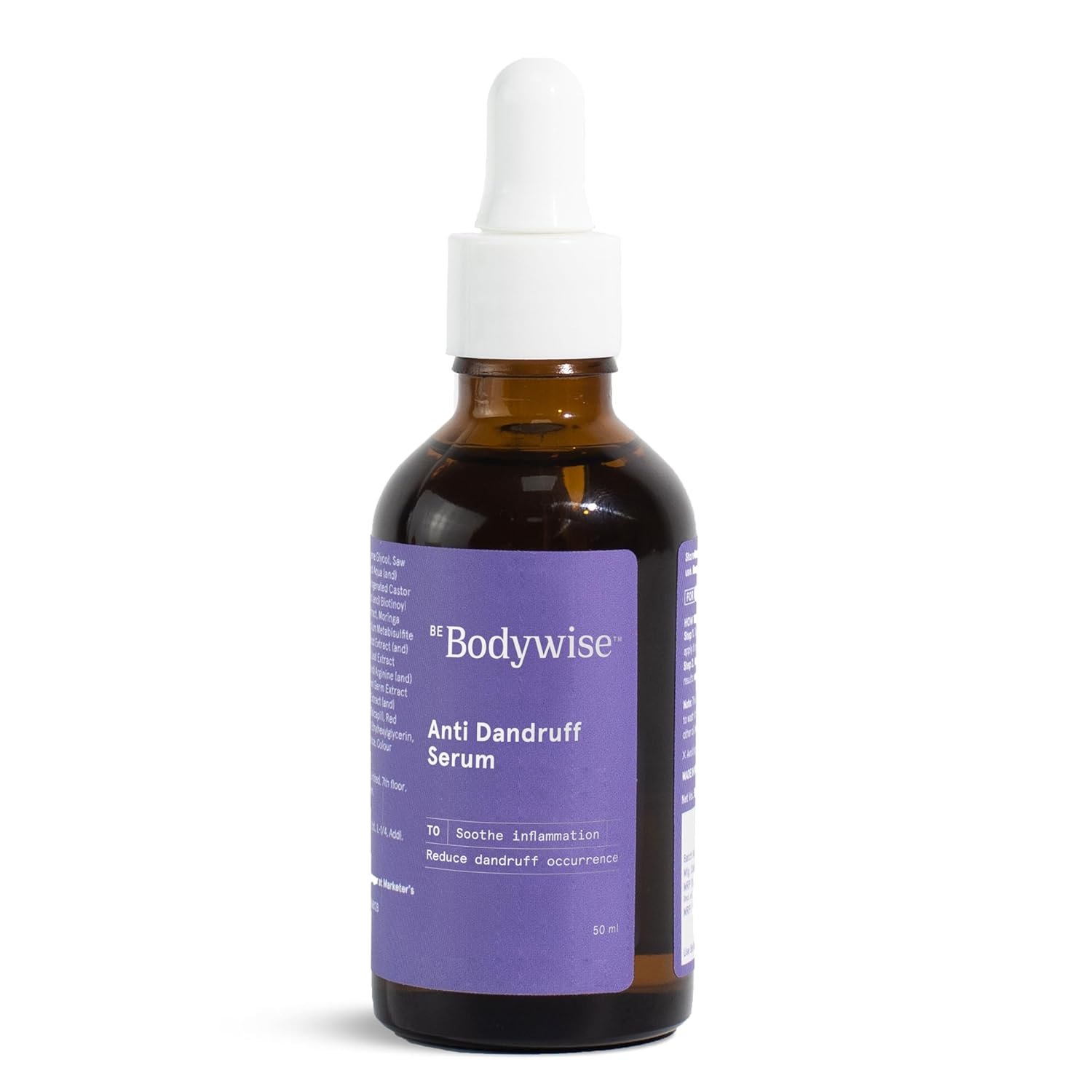 Be bodywise Anti Dandruff Scalp Serum 50ml | Fights Dandruff, Reduces flaky & itchy scalp | With Ichthyol Pale, Zinc Pyrithione, & Tea Tree Oil | Paraben & Sulphate free thumbnail