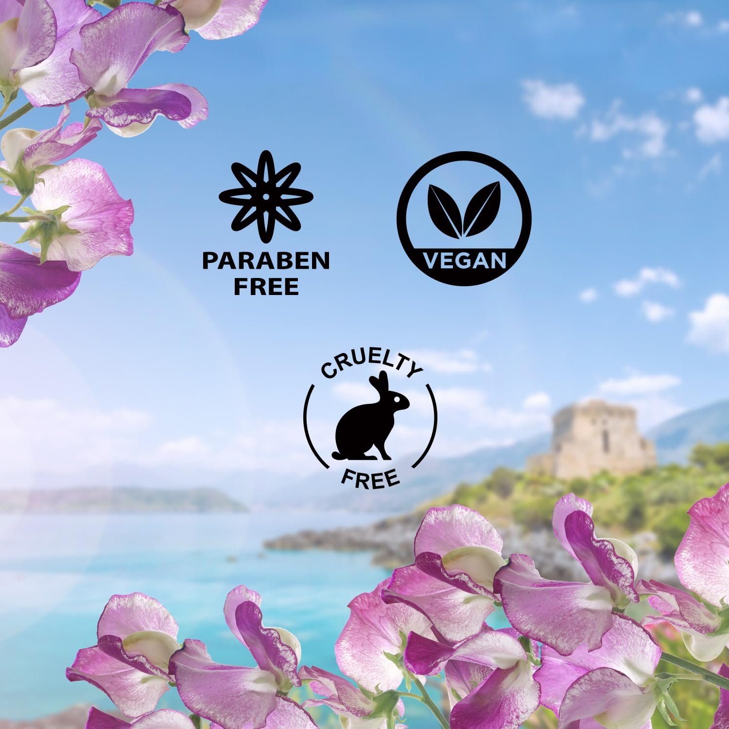 Nykaa Wanderlust Bath and Body Sicilian Sweet Pea Shower Gel,300 Ml|Nourishes & Hydrates|Gentle Cleanser|Sweet Smell |Enriched With Aloe Vera|Paraben-Free,Vegan| thumbnail