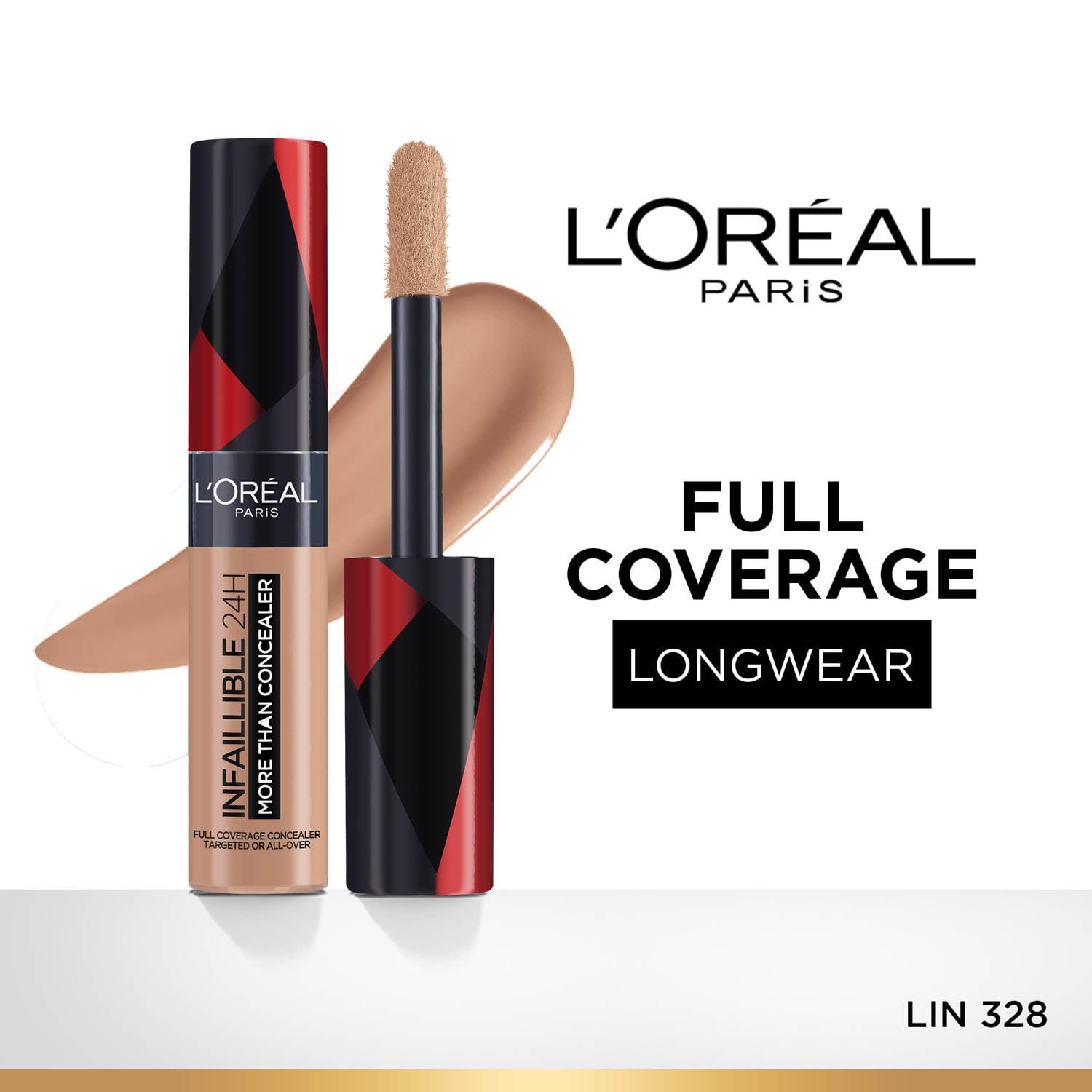 L'Oreal Paris Infallible More Than Concealer, Full Coverage, 328 Neutral thumbnail