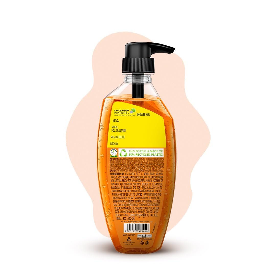 Fiama Body Wash Shower Gel Peach & Avocado, 500ml, Body Wash for Women and Men with Skin Conditioners for Smooth & Moisurised Skin, Suitable for All Skin Types thumbnail