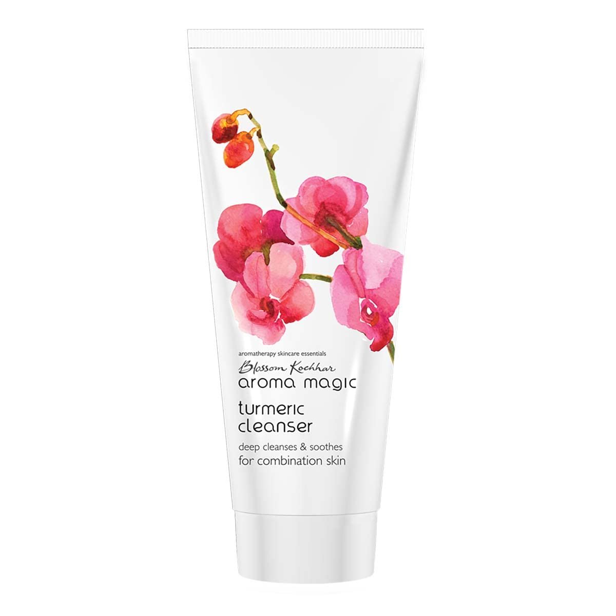 Aroma Magic Turmeric Cleanser | Deeply cleanses, hydrates, unclogs pores & soothes skin with Grapeseed, jojoba & ylang-ylang essential oils, Damask rose extracts | For Combination Skin 100g thumbnail